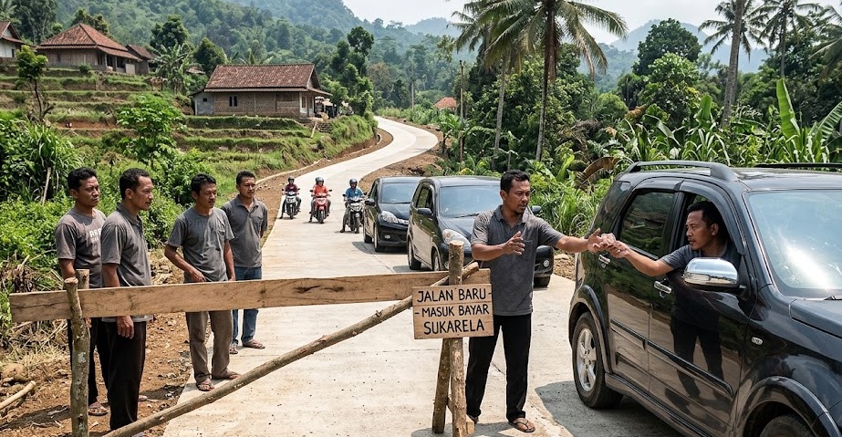 Akses Jalan Baru Jadi Sorotan, Empat Terduga Pelaku Pungli Diamankan